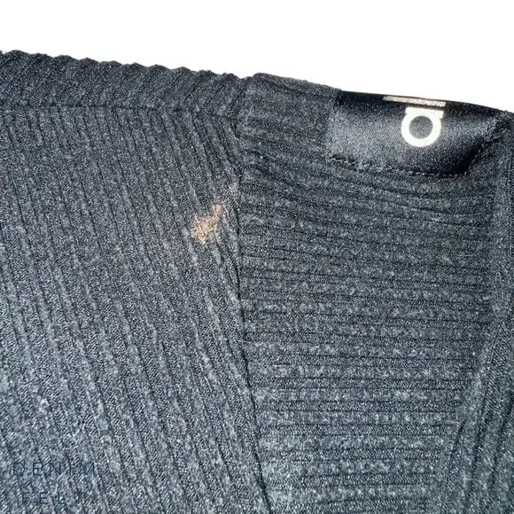 Alo Yoga Muse Hoodie Black Cropped Ribbed Lounge Sweatshirt XS Soft Plush Studio